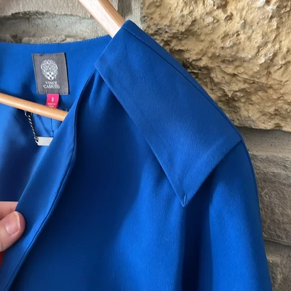 Vince Camuto Royal Blue Crop Jacket Size 8 - Picture 12 of 12